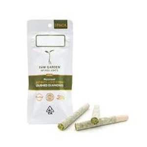 Raw garden - STRAWBERRY ROSE | 3 X .5G | CRUSHED DIAMOND INFUSED JOINTS | HYBRID