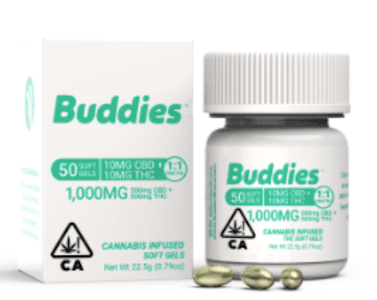 Buddies - THC/CBD CAPSULE | 50 X 10:10 MG | HYBRID