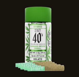 Stiiizy - 40'S | GELATO | MINI PREROLLS 5PK | 2.5G | HYBRID