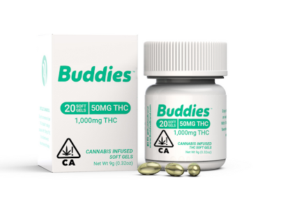 Buddies - THC CAPSULE | 20 X 50 MG